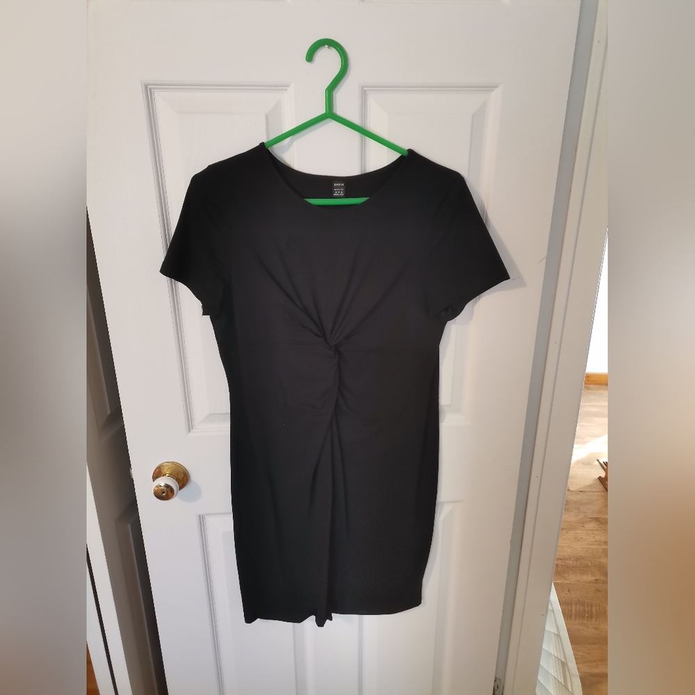 SHEIN Maternity Twist Front Solid Bodycon Dress Size XL
